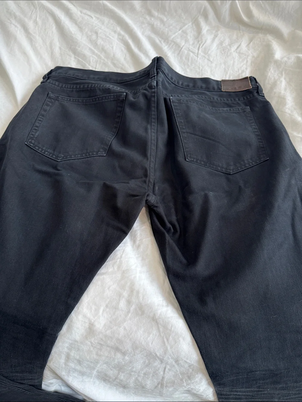 J. Crew Men's 484 Slim Fit Jeans - Black Over Blue